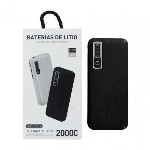 20000mAh Power Bank with 3USB Output Port
