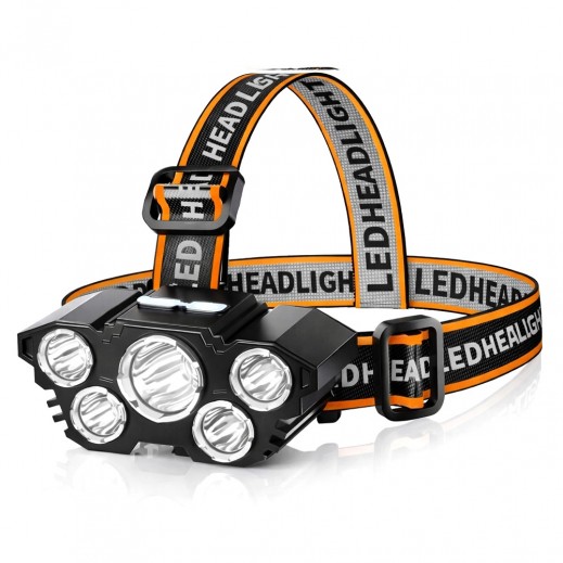LED Headlamp with 5 Lights - delivered by Taw9eel Fast