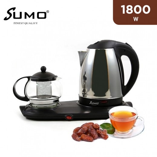 Sumo 1800W 3 in 1 Tea Tray Set Electric Stainless Steel Kettle  - delivered by Taw9eel Fast