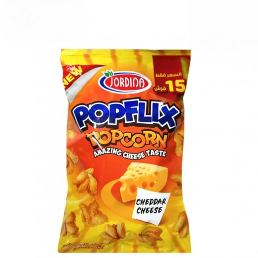 Jordina Popflix Cheddar Cheese Popcorn 50 g - delivered by Taw9eel Fast