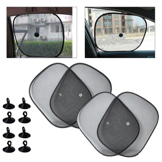 American Mechanics 4 Pcs Pack Foldable Sun Shade for Cars