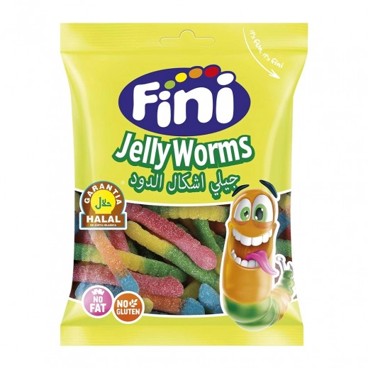 Fini Gluten Free Sour Worms Jelly Candy 80g