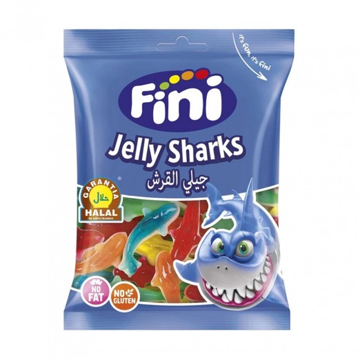 Fini Gluten Free Sharks Jelly Candy 80g