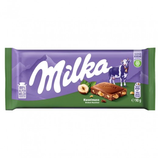 Milka Alpine Milk and Hazelnut Chocolate 90g