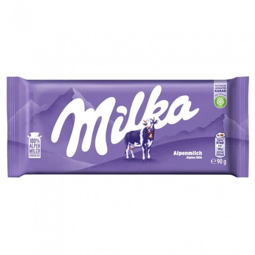 Milka Alpine Milk Chocolate 90g