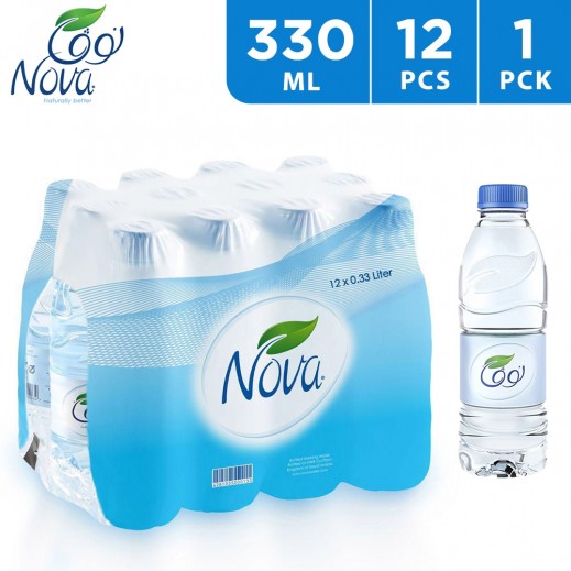 Nova Bottled Drinking Water 12 x 330 ml - delivered by Taw9eel Fast