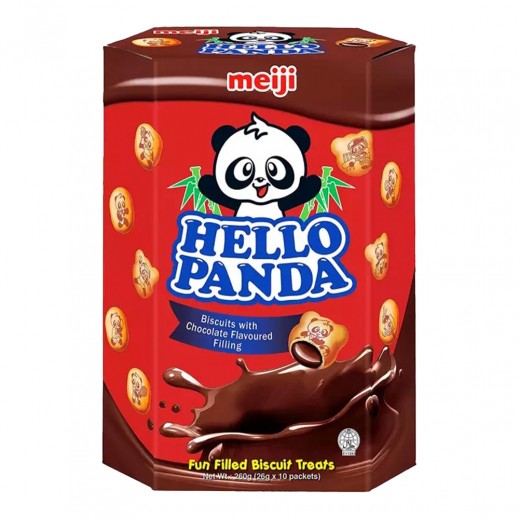 Meiji Hello Panda Biscuits With Chocolate Flavoured Filling - 234 g - delivered by Taw9eel Fast