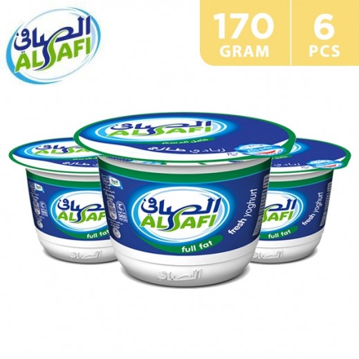 Al Safi Full Fat Yoghurt 6 x 170 g - delivered by Taw9eel Fast