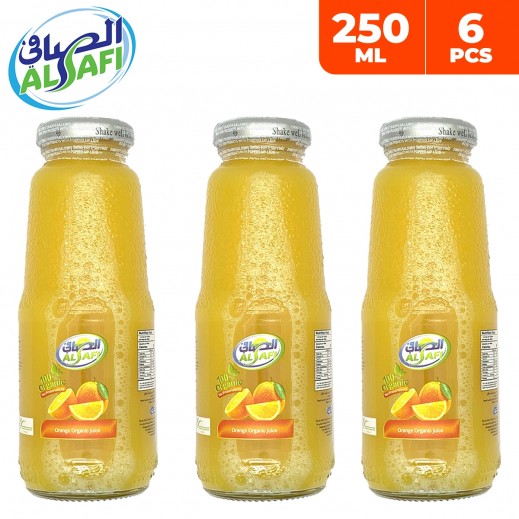 Al Safi 100% Organic Orange Juice 6 x 250 ml