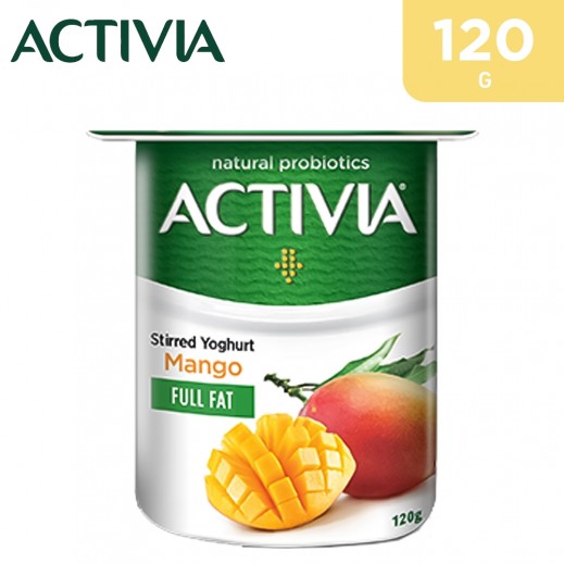 Activia Full Fat Mango Stirred Yoghurt 120 g - delivered by Taw9eel Fast