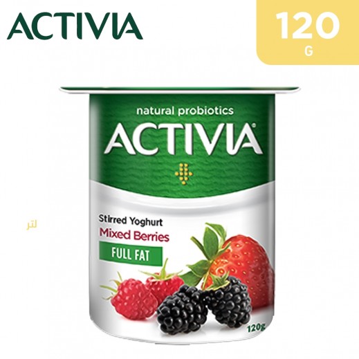 Activia Full Fat Mixed Berries Stirred Yoghurt 120 g - delivered by Taw9eel Fast