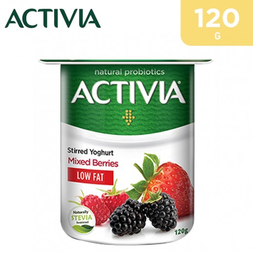 Activia Low Fat Mixed Berries Stirred Yoghurt 120 g - delivered by Taw9eel Fast