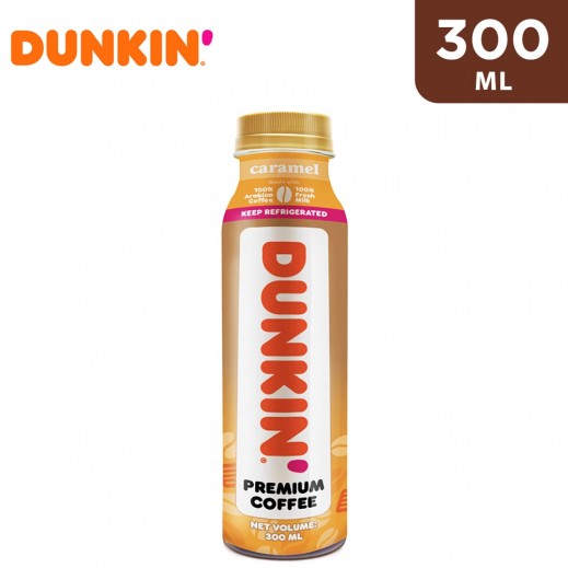 Dunkin Caramel Premium Iced Coffee 300 ml - delivered by Taw9eel Fast