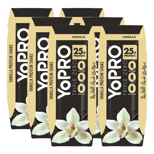 Yopro Triple Zero UHT Vanilla Protein Shake 6 × 250ml