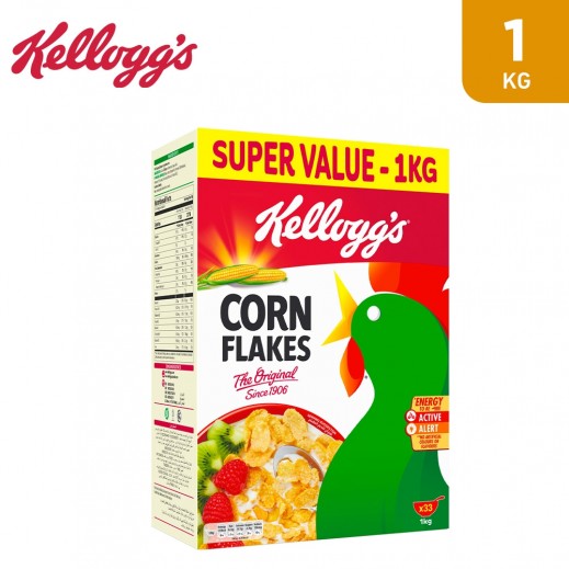 Kelloggs Corn Flakes 1 kg - delivered by Taw9eel Fast