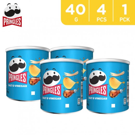 Pringles Salt & Vinegar Chips 40 g (4 Pieces) - delivered by Taw9eel Fast