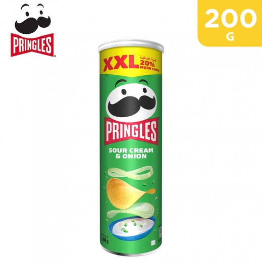 Pringles - XXL Sour Cream & Onion Potato Chips 200 g - delivered by Taw9eel Fast