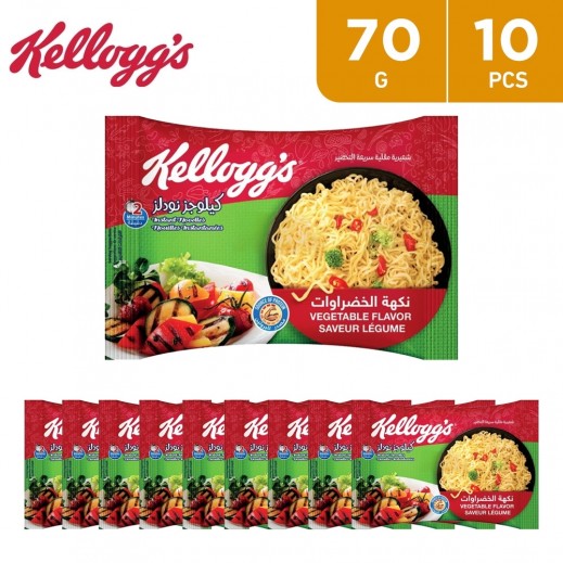 Kellogg's Vegetables Promo Instant Noodles 10 x 70 g - delivered by Taw9eel Fast