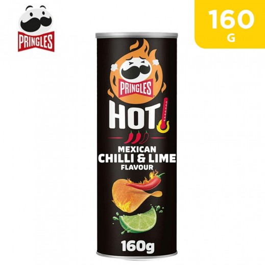 Pringles Hot Mexican Chilli & Lime Chips 160 g - delivered by Taw9eel Fast