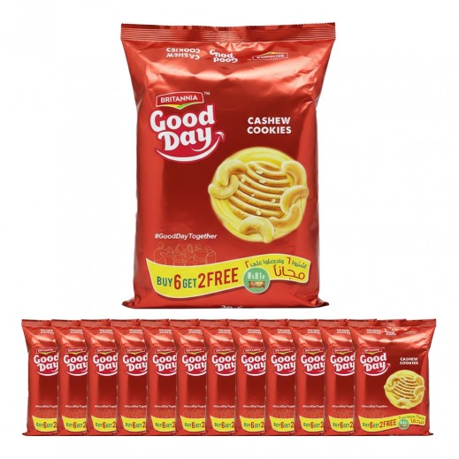 Good Day Cashew Cookies 81 g - 12 x (6 + 2 Free)