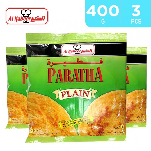 Al Kabeer Frozen Plain Paratha 3 x 400 g