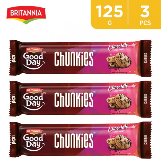 Britannia Good Day Chunkies Choco Chip Cookies 3 x 125 g