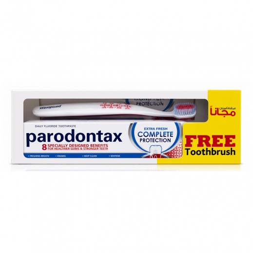 Parodontax Extra Fresh Complete Protection Toothpaste 75ml + Toothbrush Free