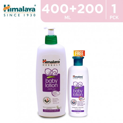 Himalaya Baby Lotion 400 + 200 ml Free - delivered by Taw9eel Fast
