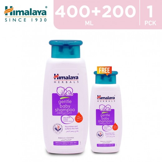 Himalaya Gentle Baby Shampoo 400 + 200 ml Free - delivered by Taw9eel Fast