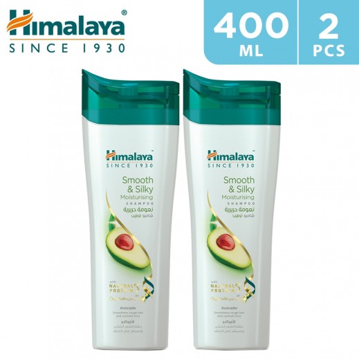 Himalaya Smooth And Silky Moisturizing Shampoo - 2 x 400 ml - delivered by Taw9eel Fast