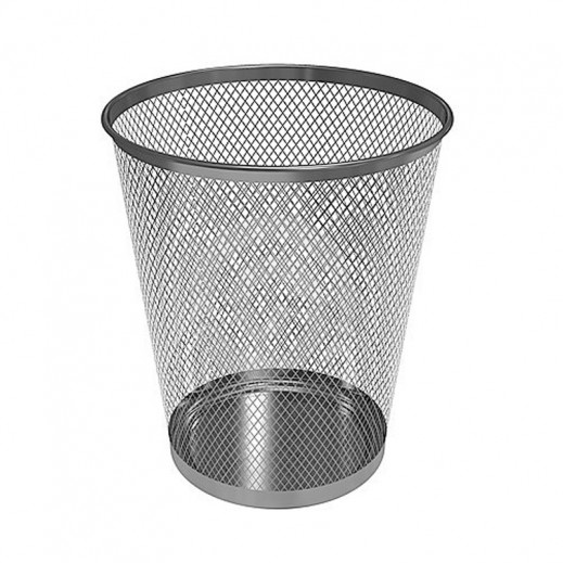 Mesh Dust Bin Silver