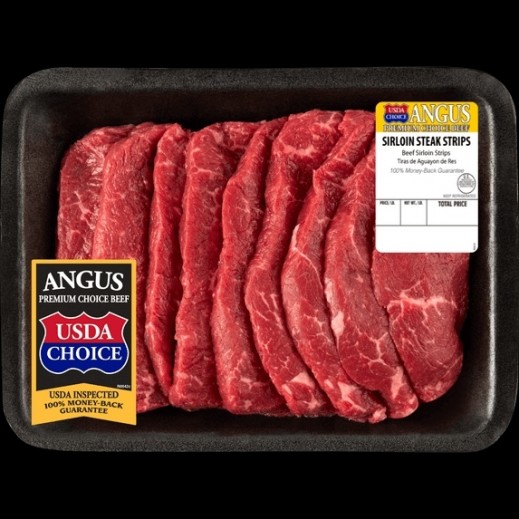 US Angus Choice Beef Strips Steak 340 g