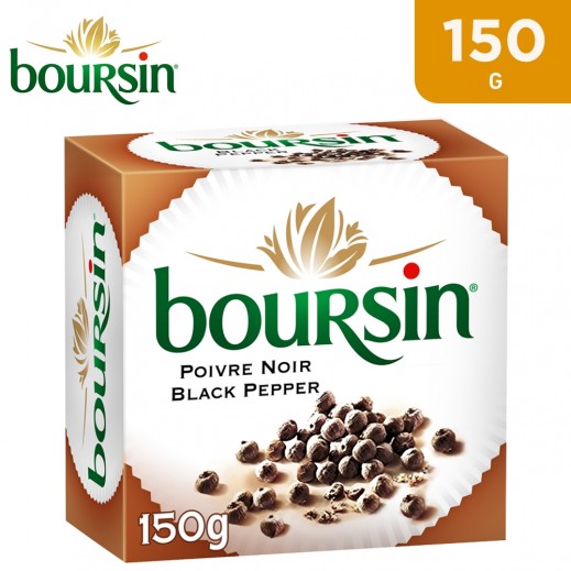 Boursin Soft Cheese with Black Pepper 150 g