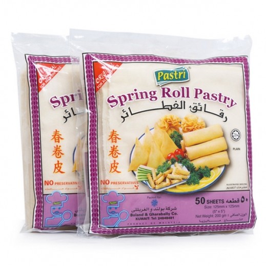 Pastri Spring Roll Sheets 2 x 50 Sheets  - delivered by Taw9eel Fast
