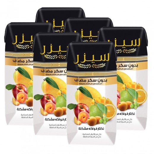 Caesar No Added Sugar Fruit Cocktail Nectar 6 × 200ml