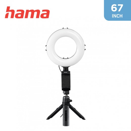 Hama 67-inch LED Ring Light for Smartphone & Tablet