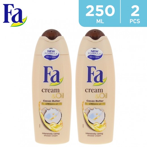 Fa Shower Gel Cacao Butter Cream & Oil - 2 x 250 ml - delivered by Taw9eel Fast