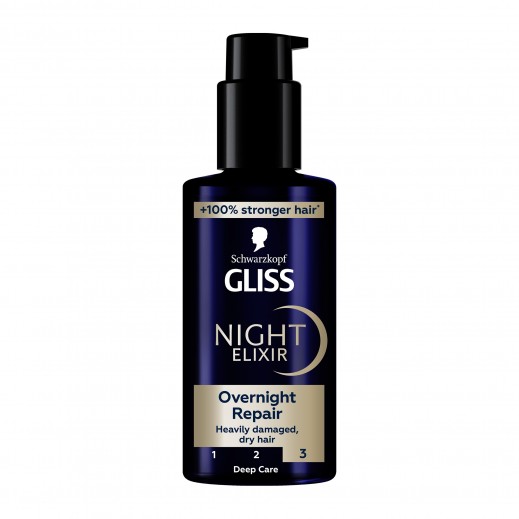 Schwarzkopf  Gliss Night Elixir Overnight Repair For Heavily Damaged Hair 100ml