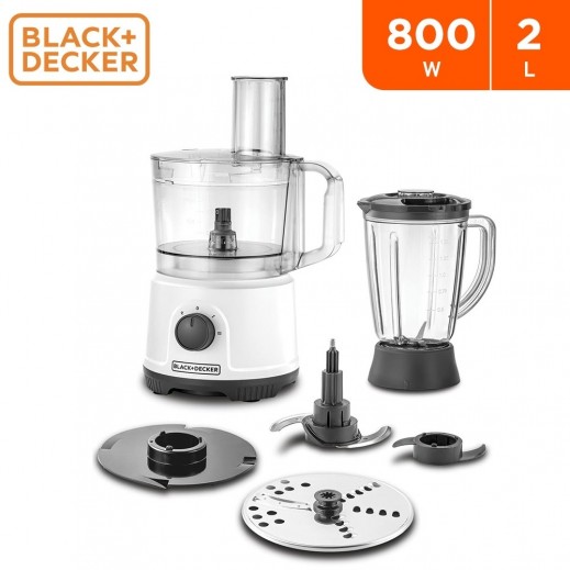 Black+Decker 2L 800W Multifunction 5-in-1 Food Processor FX822-B5