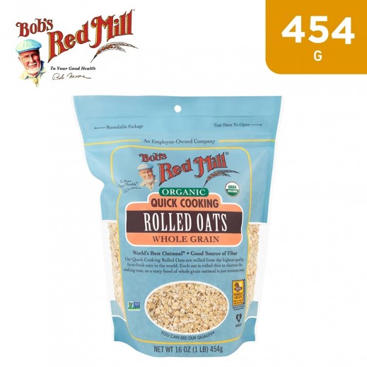Bob's Red Mill Organic Rolled Quick Oats 454g