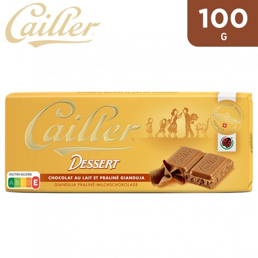 Cailler Dessert Gianduja Milk And Hazelnuts Chocolate 100 g - delivered by Taw9eel Fast
