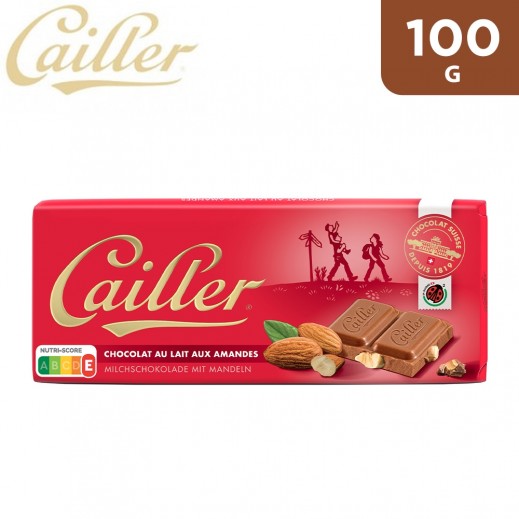 Cailler Milk Chocolate with Ground & Crushed Almonds (100 g)