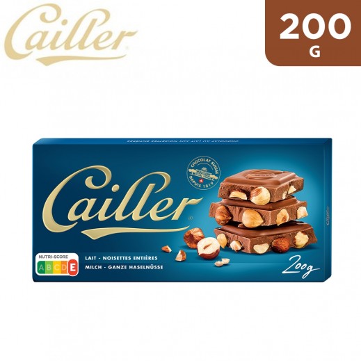 Cailler Whole Hazelnut Milk Chocolate (200 g) - delivered by Taw9eel Fast