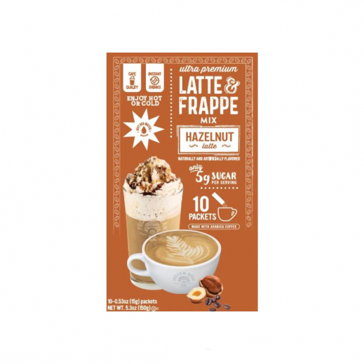 Frozen Bean Hazelnut Latte and Frappuccino Mix 10 sticks 150 g - delivered by Taw9eel Fast