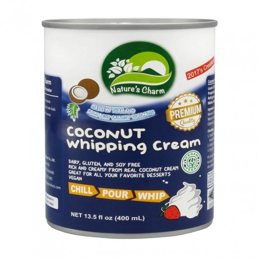 Nature Charm Gluten Free Vegan Coconut Whipping Cream 400ml - delivered by Taw9eel Fast