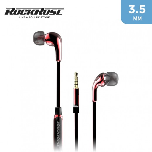 Rockrose 3.5mm In-Ear Earphones - Red