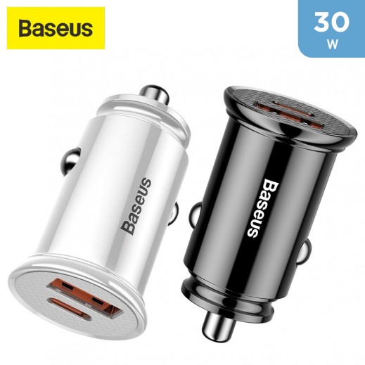 Baseus Circular Plastic A+C 30W PPS Car Charger 