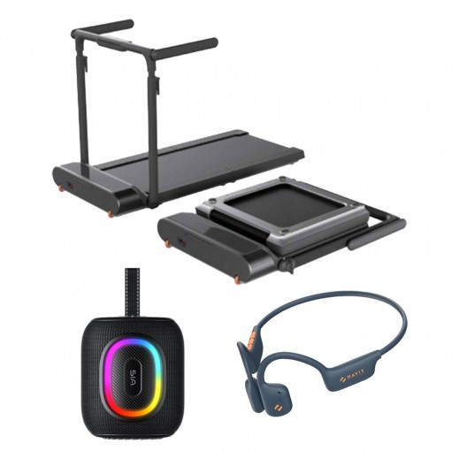 Kingsmith Foldable Treadmill + Havit Bluetooth Speaker + SIA Earphones