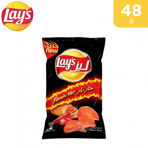 Lays Flamin Hot Potato Chips 48 g - delivered by Taw9eel Fast