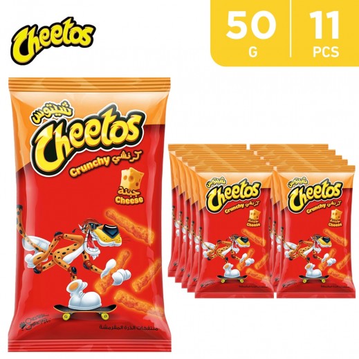 Cheetos Cheese Puffed Corn 11 x 50 g - delivered by Taw9eel Fast